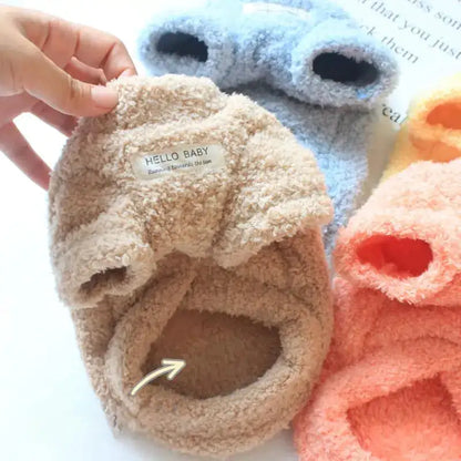 Abrigo de Felpa Acolchado para Perro (Invierno)