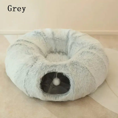 Cama-Túnel "Donut" 2 en 1 para Gatos (Interactiva)