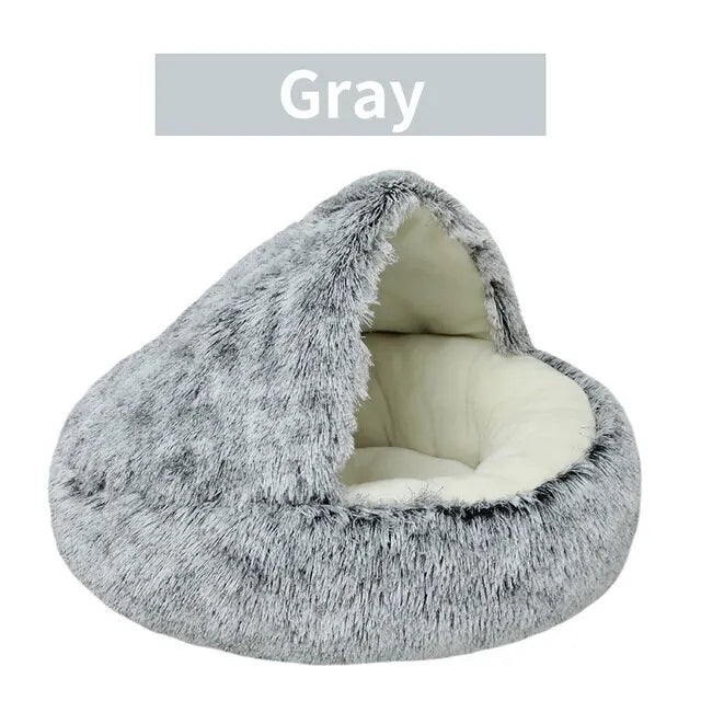 Cama Nido de Felpa Suave (con Bordes Elevados)